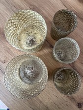 5x Kerzenhalter Teelichtglas