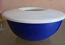 Tupperware Rührstar D16 Rührschüssel 3 L mit Spritzschutz blau Rutschfest