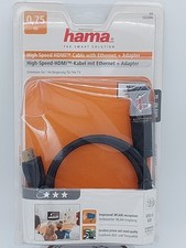 High Speed HDMI Kabel mit Ethernet + Adapter Hama 122206 Ultra HD 4K 0,75m KK4