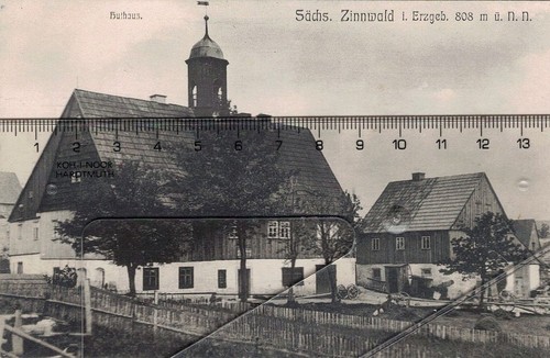 Zinnwald erzgebirge huthaus - ak,