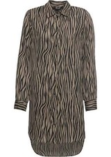 Bluse mit Animal-Print Gr 42
