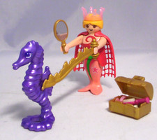 PLAYMOBIL 4818 Meerjungfrau Nixe Umhang Muscheln großes Seepferdchen komplett #5