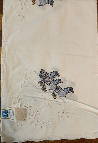 Tischdecke 85x85cm graugänse - tischdecke,