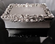 Feine viktorianische Tischplatte Schnupftabakdose Rawlings & Summers London 1838