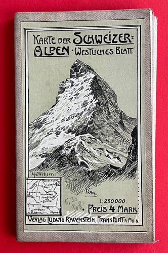 Karte der schweizer alpen - schweizer,