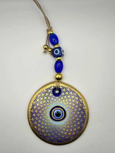 Nazar wanddeko blau gold - wanddeko,
