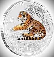 Silbermünze Jahr des Tigers