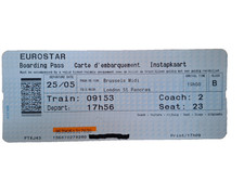 Eurostar Boarding Pass