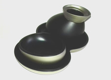 Georg Jensen Quack Dänemark Zucker u. Sahne mit Tablett schwarz/silber