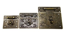 Schatullenverschluß Schatullenschloß Truhenverschluss Kastenverschluss, A-071