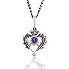 Jugendstil Stil Rund Amethyst