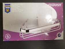 Tiger Eckschwammkorb Exquisit Duschkorb verchromtem Messing Ablage