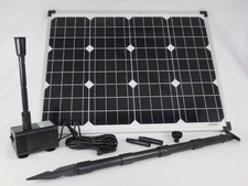 50 W Solarpumpe Teichpumpe Gartenteichpumpe Solar Bachlaufpumpe Pumpenset Pumpe