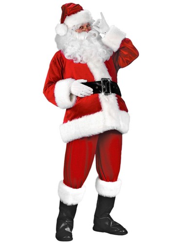 Weihnachtsmann samtanzug - samtanzug,