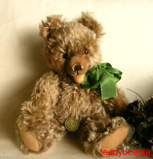 alter Teddy Bär • HERMANN ZOTTY BÄR mit Firmenplakette • 40 cm • 60er J.