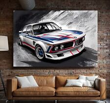 XXL LEINWAND BILDER BIS 170x110x5 BMW M3 AUTO RENNWAGEN BUNTES DESIGN KUNSTDRUCK