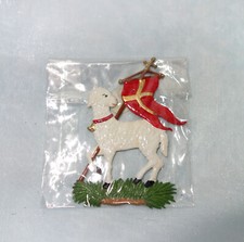 Osterlamm aus Zinn Baumschmuck