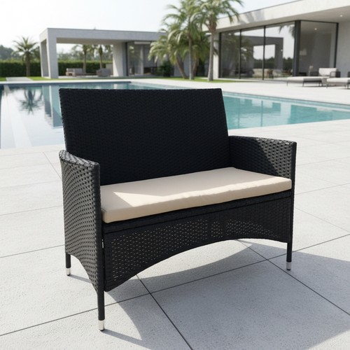 Sitzbank rattanbank polyrattan - sitzbank,