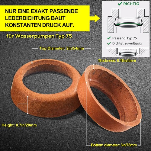 Ledermanschetten wasserpumpe - ledermanschetten,