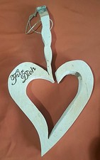 Holzherz Deko Herz Holz Valentinstag Hochzeit Liebe Wanddeko "Für Dich"