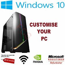 ULTRAFAST i3 i5 i7 Desktop Gaming Computer PC 2 TB 16GB RAM GTX 1660 Windows 10