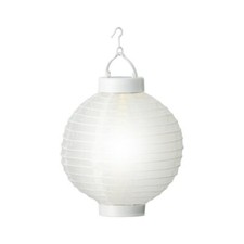 Led solar laterne nylon - led-solar-laterne, weiß