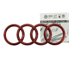Audi Ringe Kühlergrill rot 4KE853605 Grill Logo Frontgrill 4H0853605B Neu 