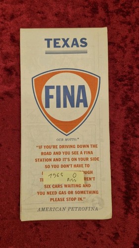 1965 usa texas strassenkarte - texas,