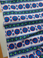 Stoff  Baumwolle Vintage  Prilblume 70er Jahre 1,85 x 1,15 m