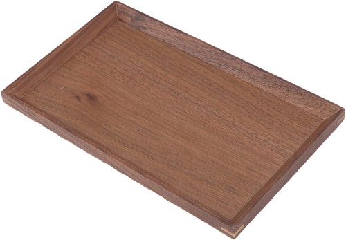 Holz tablett braun 25cm x - 25cm,