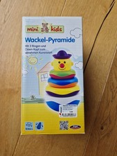 Wackelturm, Farbring Pyramide, Stapelspielzeug, Clown