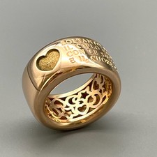 WEMPE EXKLUSIVER DAMENRING MIT SCHRIFTZUG & HERZ MASSIV 750/-GELBGOLD