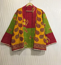 Wende Kantha Kurz-Mantel