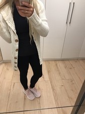 Ausgefallene Strickjacke Damen von Dividid, cremeweiss Gr. 34