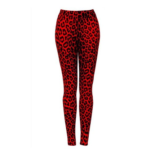 Damen rot leopard - damen,
