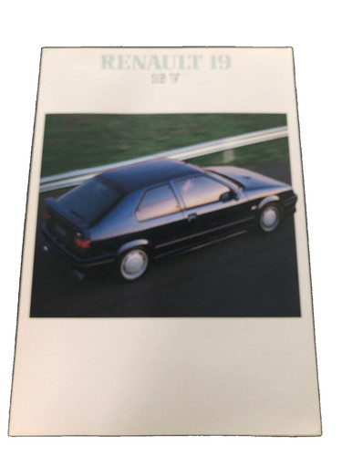 Prospekt brochure renault - renault, 19