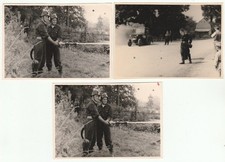Alte Fotos DDR  Feuerwehr Löscheinsatz 50-60iger Jahre super Selten