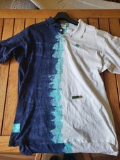 Nike Challenge Court Andre Agassi Tennis Shirt, Gr. L blau weiß