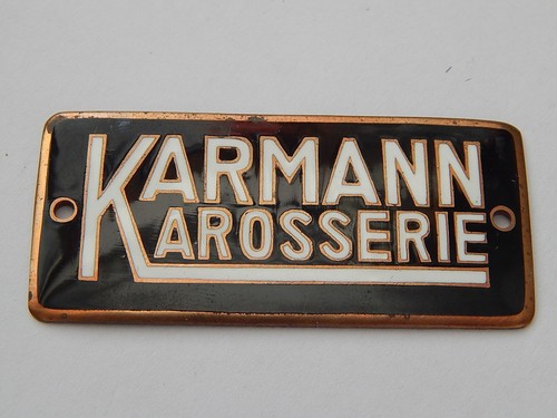 Karmann karosserie plakette - karosserie,