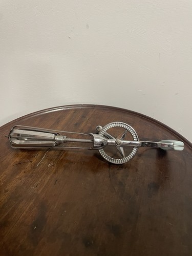Edelstahl vintage handkurbel - edelstahl,