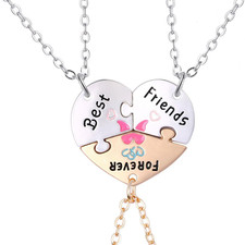 3 Stück BFF Halskette für 3