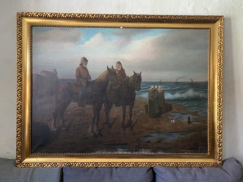 Pferd reiter strand um - reiter,