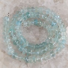 Aquamarin heilstein kette - aquamarin,