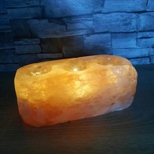 Salzkristall-Teelichthalter