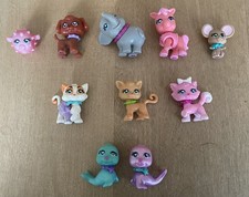 10 Stück Polly Pocket Sparkling Pets Tiere Glitzeraugen - selten rare
