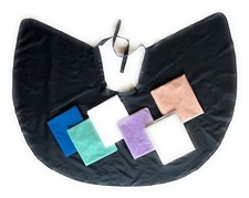 Frisierumhang kurz zum Binden Auskämmumhang 96 x 78 Friseurumhang wählbar  / 71B