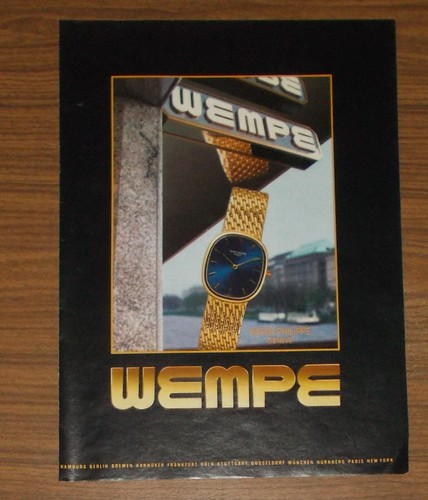 Seltene werbung vintage patek - vintage,