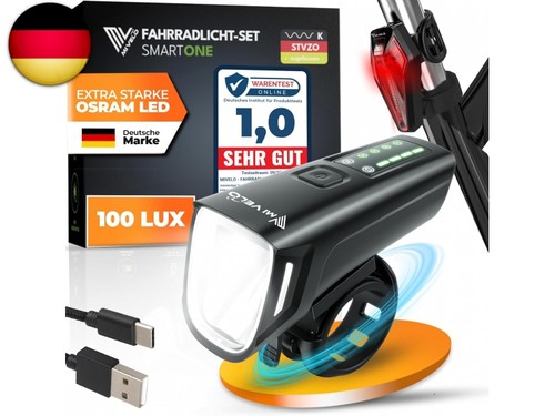 Smart fahrradlicht set 100lux - smart,