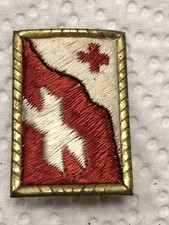 Sammler Abzeichen,,1.August 1950, Schweizer Kreuz/Edelweiß auf Rot/Weiß“ !