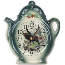 Wanduhr für die Küche - Küchenuhr Uhr im Landhausstil Wanddeko Keramik Wildmotiv